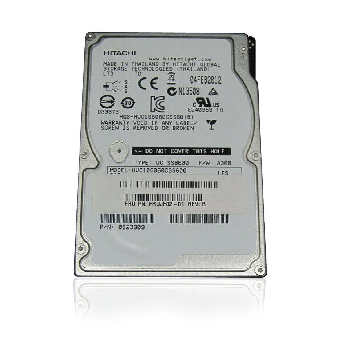 Hitachi (SAS) 2.5" Internal Hard Drive 600GB 10krpm 0B23909, HUC106060CSS600