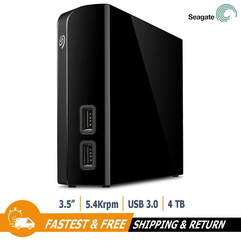 Seagate Backup Plus 4TB Desk Hub External Hard Drive USB 3.0 for PC, STEL4000300