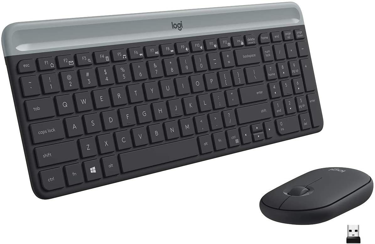 Logitech MK470 Slim Compact Ultra Quiet 2.4 GHz Wireless Keyboard & Mouse Combo