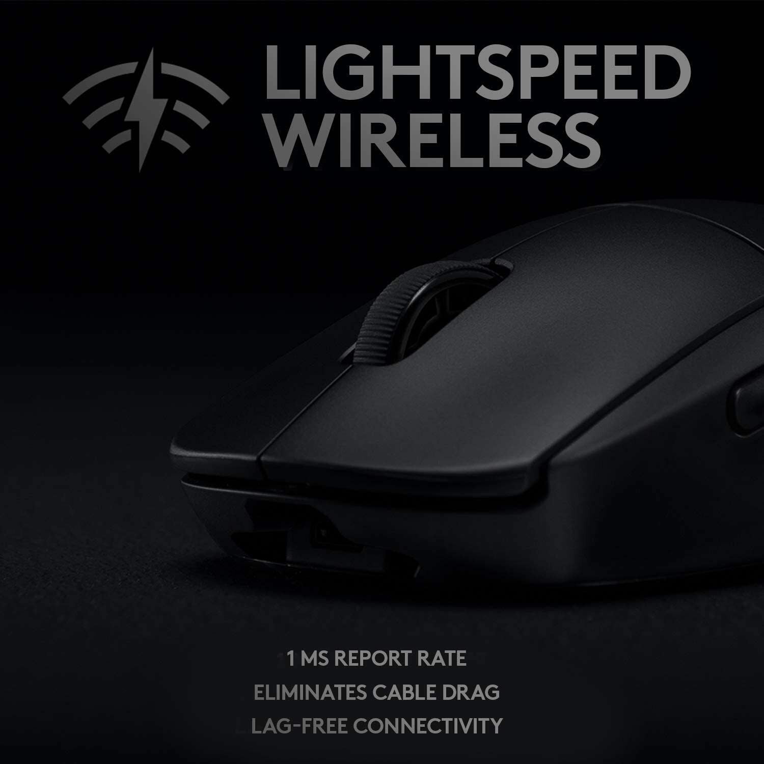 Logitech G PRO LIGHTSPEED Wireless Optical RGB Lighting Gaming Mouse, 910-005270