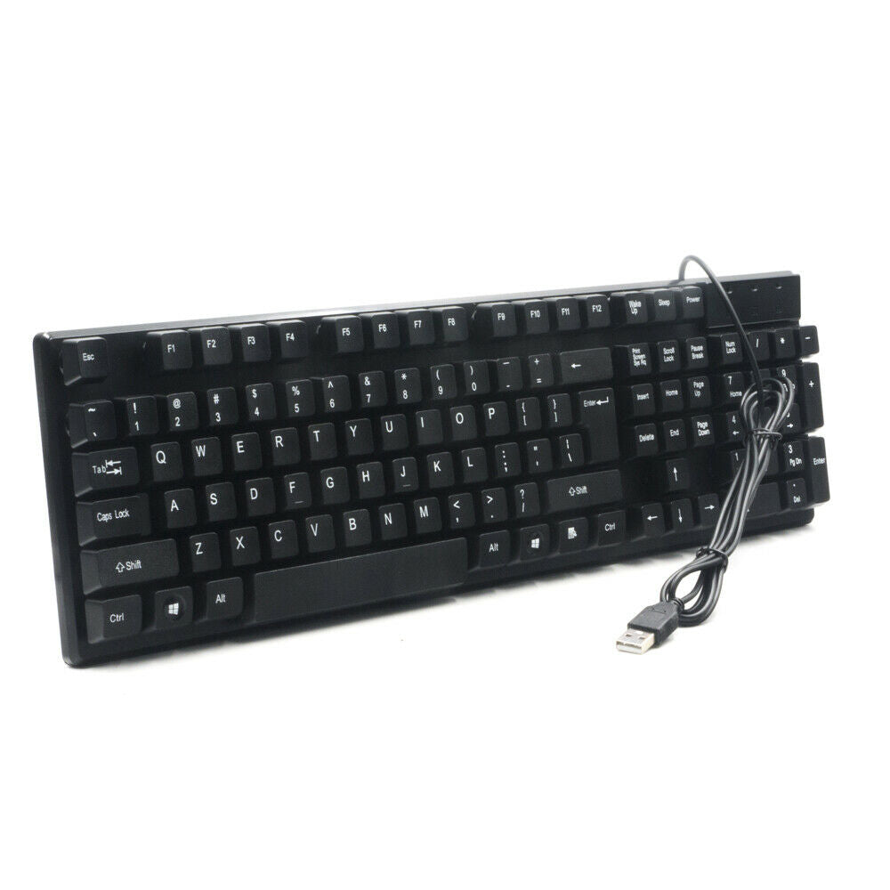 iMicro Desktop 107-Key Wired USB Keyboard with Mini Stand Microphone Combo Offer