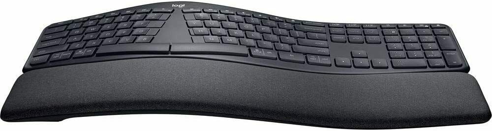 Logitech ERGO K860 Wireless Split Ergonomic Keyboard with Wrist Rest 920-009166