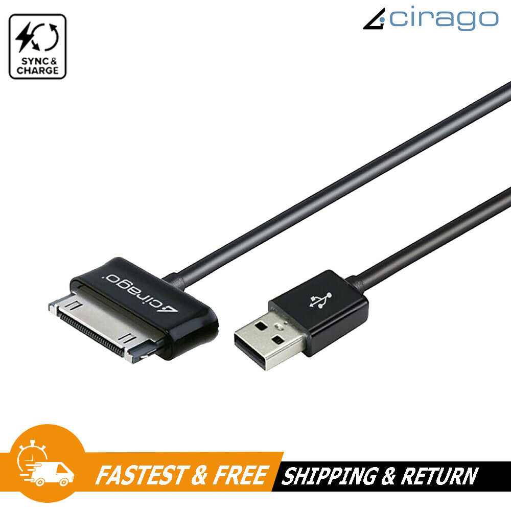 30-Pin To USB 5Ft Dock Connector Data Sync/Charge Cable for Galaxy Tab / Note