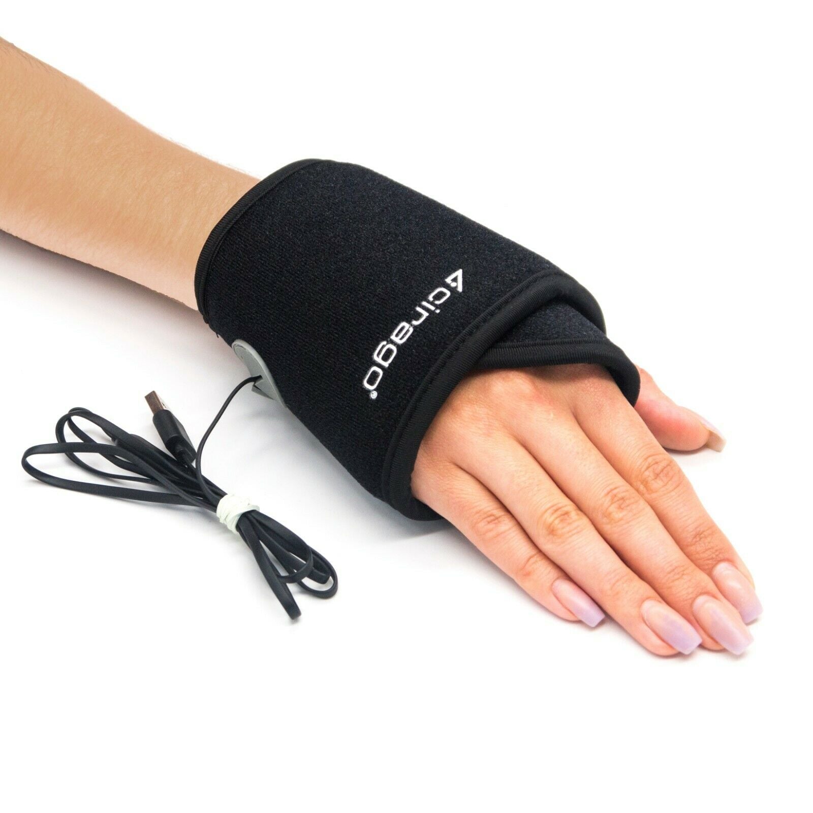 Ciargo Graphene Far Infrared Wrist Wrap Heating Pad for Pain Relief, 3 Modes