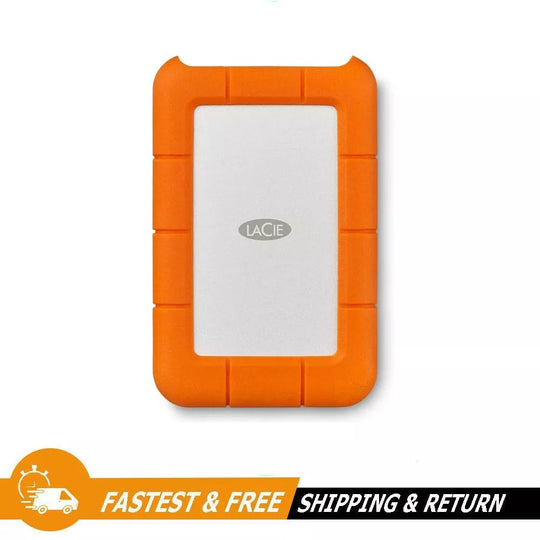 LaCie Rugged Thunderbolt 2TB USB-C Portable External Hard Drive (STFR2000400)