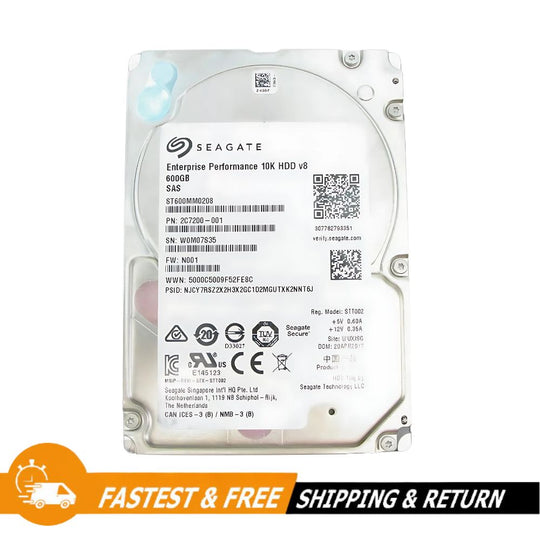 Seagate 600GB White Label 10krpm 128MB SAS 12Gb/S Notebook Hard Drive ST600MM0208, Recertified