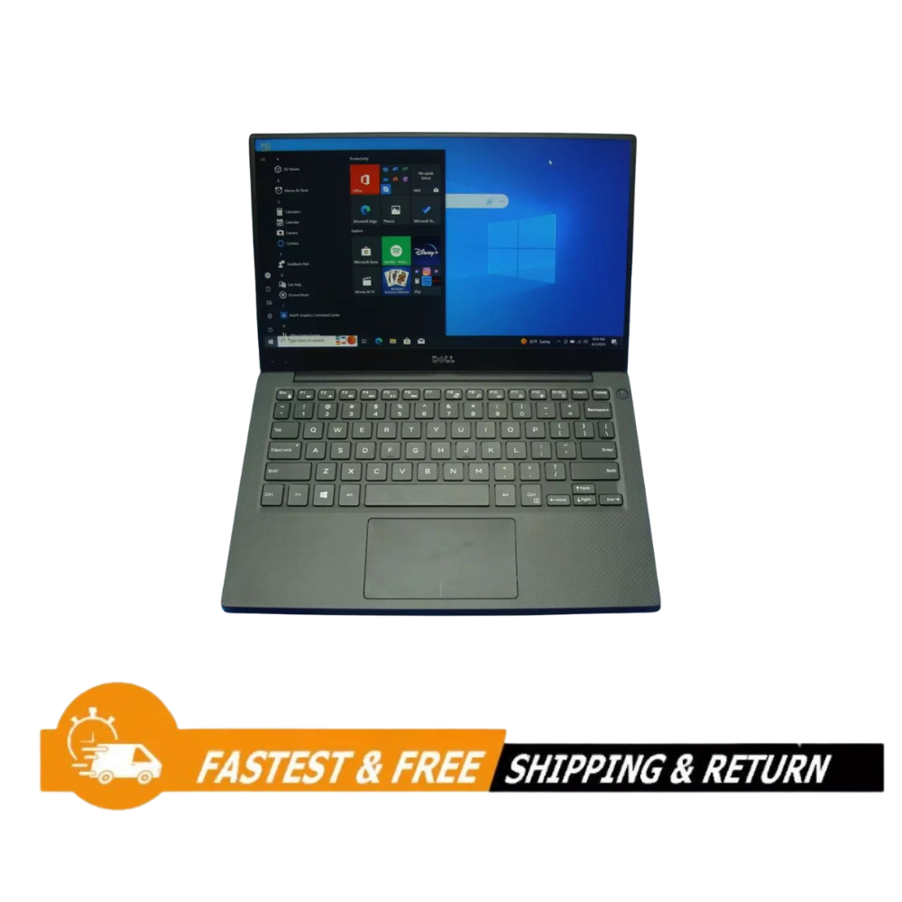 DELL XPS 13 Intel Core i5-7200U 13" Laptop 2.5GHz 8GB RAM 103GB SSD Micro-USB Bluetooth Connection for Windows 10 Silver