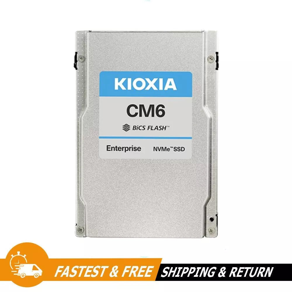 3.2TB KIOXIA CM6 SSD U2 Series SFF 2.5" NVMe PCIe Express 4x4 KCM61VUL3T20