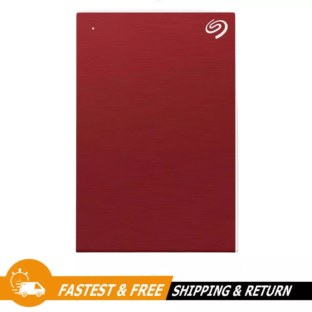 Seagate 1TB One Touch USB 3.0 External Hard Drive 2.5-Inch Red, STKB1000403