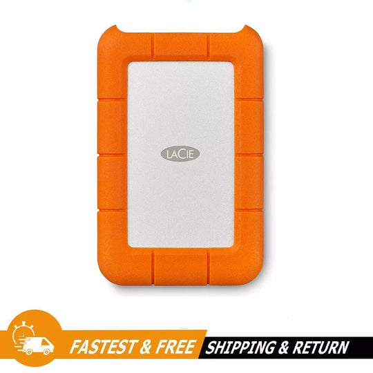 LaCie Rugged 4TB USB-C Portable External Hard Drive, HDD STFR4000800