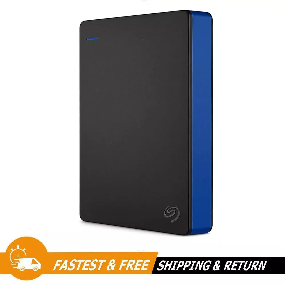 Seagate 4TB USB 3.0 Playstation4 Portable External Hard Drive STGD4000400, Black-Blue