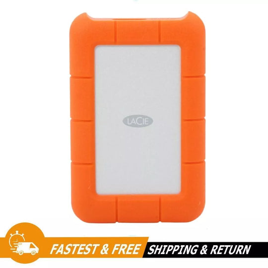 LaCie Rugged 1TB USB-C and USB 3.0 Portable External Hard Drive, STFR1000800