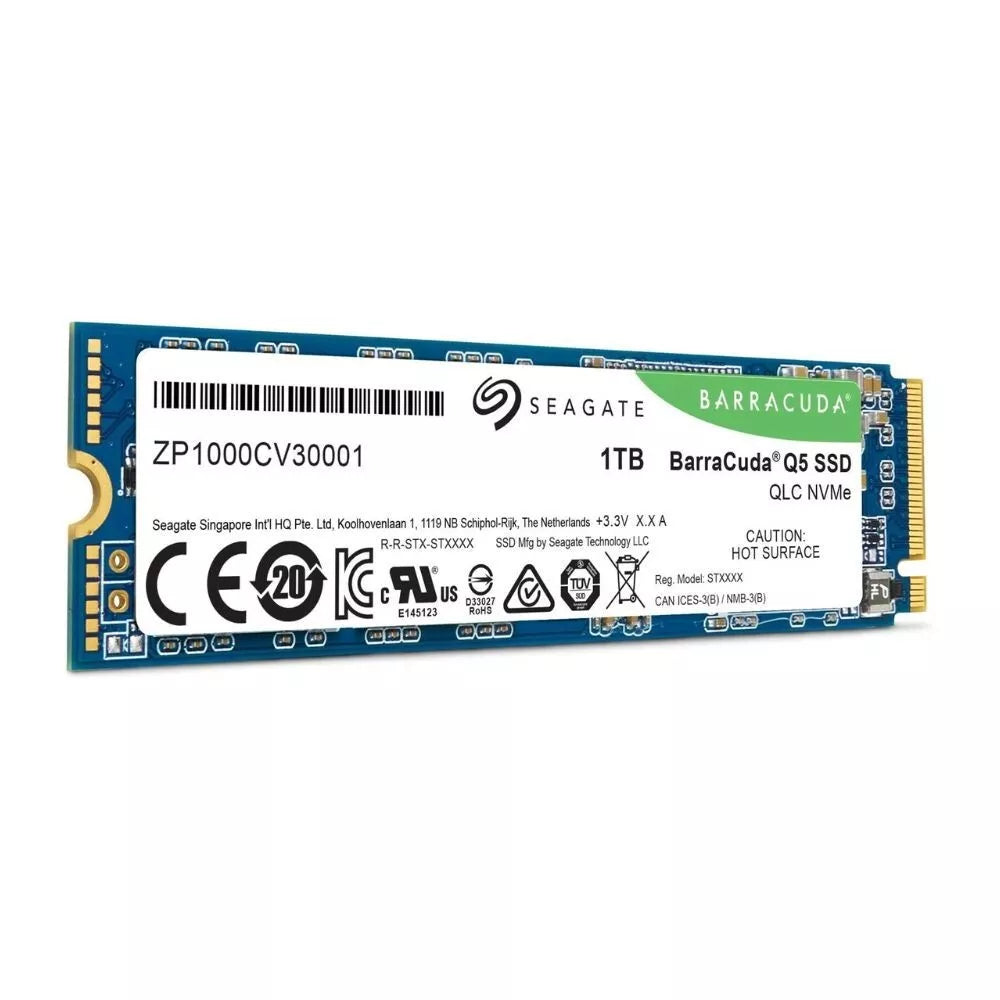 Seagate Barracuda Q5 1TB SSD PCIe NVME M.2 Solid State Drive, ZP1000CV30001