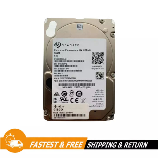 Seagate 300GB White Label 10krpm 128MB Notebook Enterprise SAS Hard Drive, Recertified
