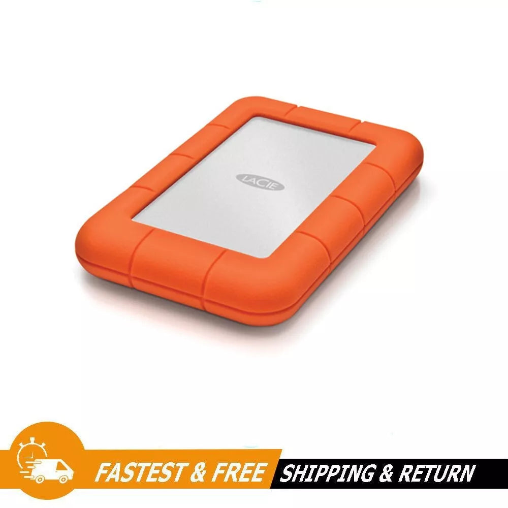 LaCie 2TB Rugged Mini External Hard Drive USB 3.0 Orange (LAC9000298)