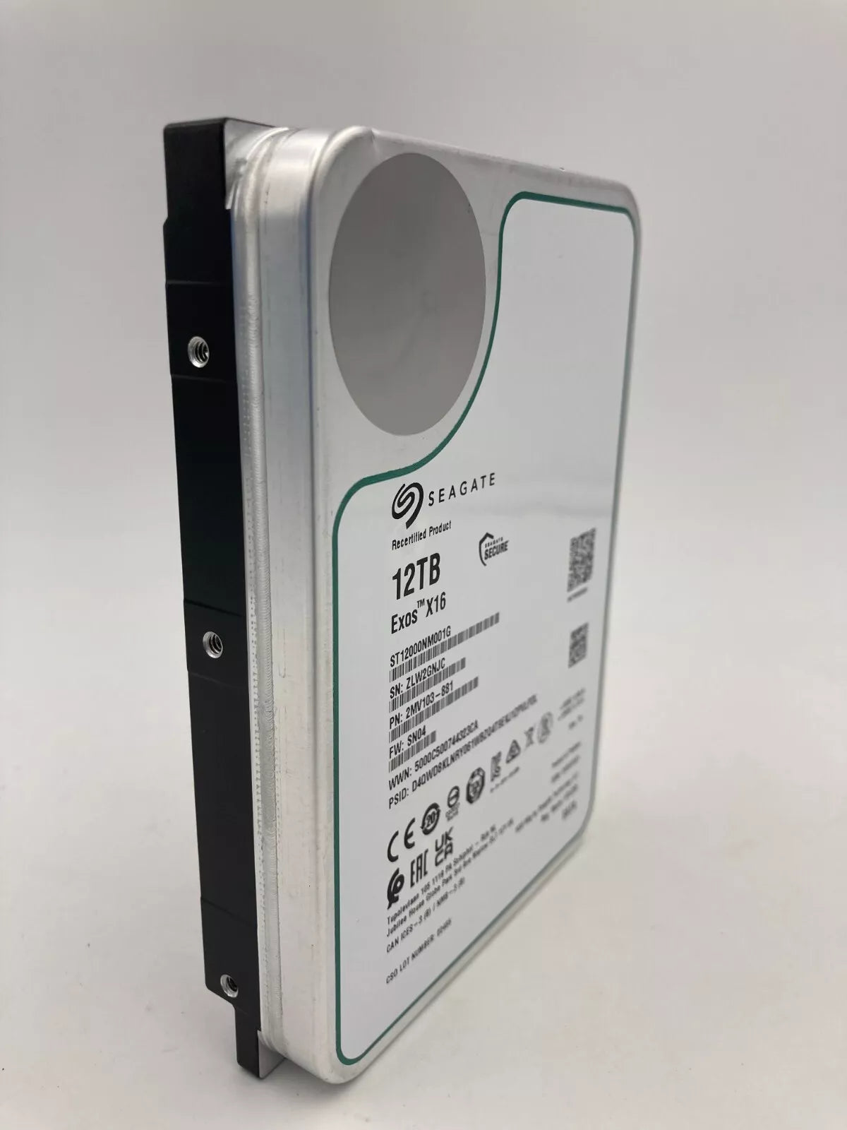 Seagate Exos X16 12TB 7200 RPM SATA 3.5" Internal Hard Drive (ST12000NM001G)