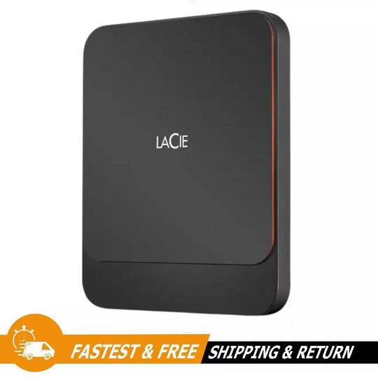 LaCie 1TB SSD USB 3.1 Type-C Portable External Hard Drive (STHK1000800)