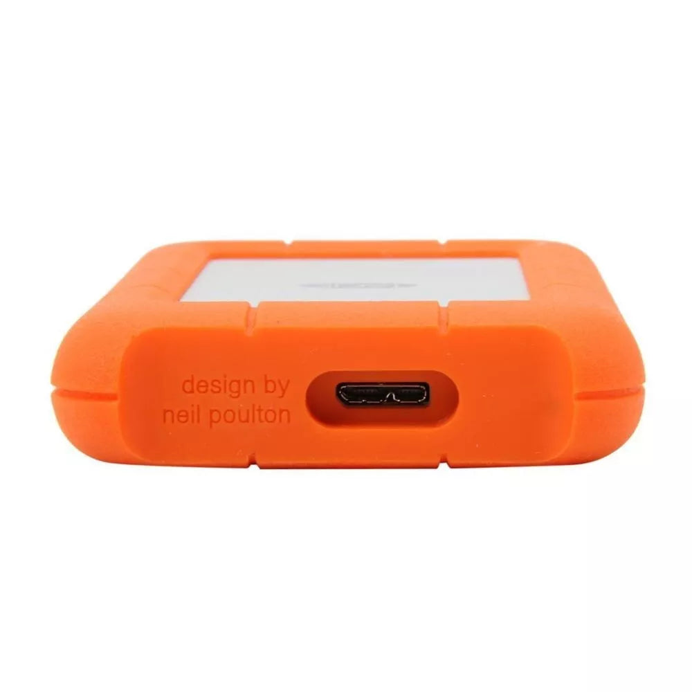 LaCie Rugged Mini USB3.0 1TB Portable External Hard Drive, Orange (LAC301558)