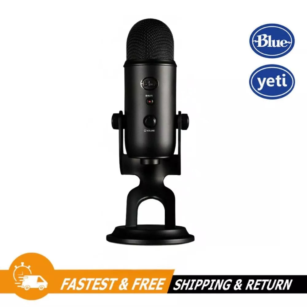 Blue Microphones Blackout Yeti Multi-Pattern USB Microphone 988-000100 - Black