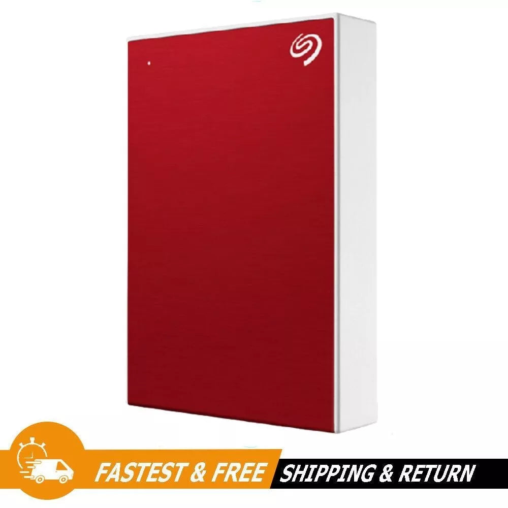 Seagate One Touch USB 3.0 PW 5TB 2.5 External Hard Drive, Red (STKZ5000403)