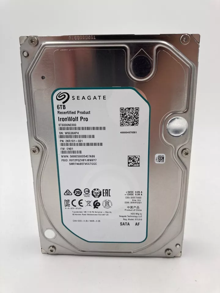 Seagate IronWolf Pro 6TB SATA 256MB 7200RPM Internal Hard Drive (ST6000NE000)