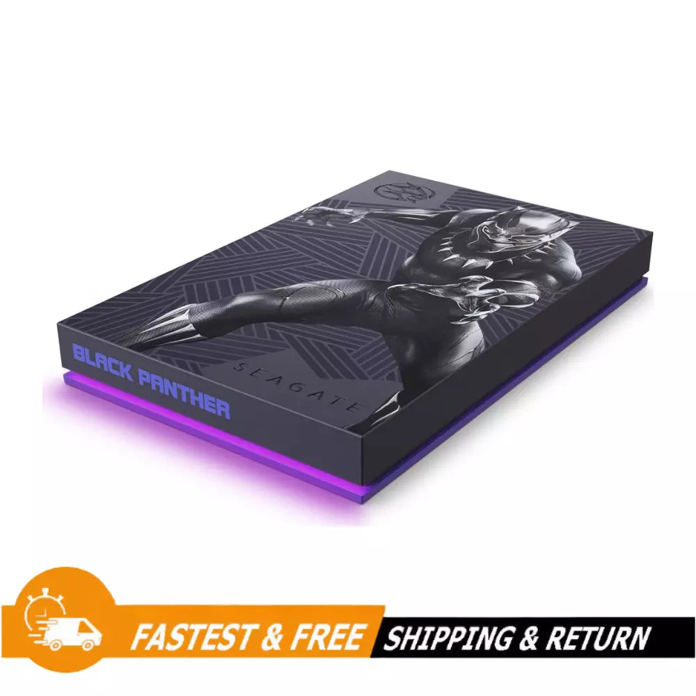 Seagate 2TB Black Panther Special Edition FireCuda External Hard Drive, STLX2000401