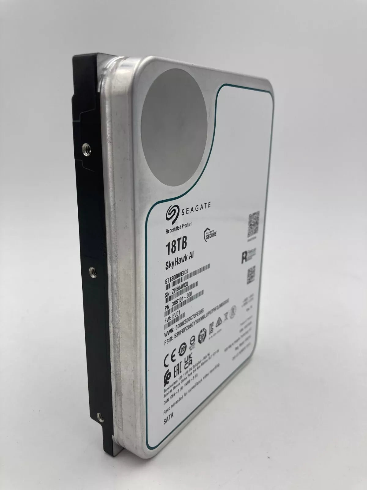 Seagate SkyHawk AI 7200RPM 18 TB 3.5" SATA Internal Hard Drive, ST18000VE002