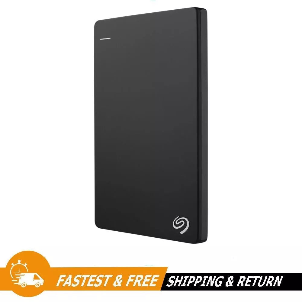 Seagate Backup Plus Slim 1TB USB 3.0 Portable External Hard Drive Black (STDR1000100)