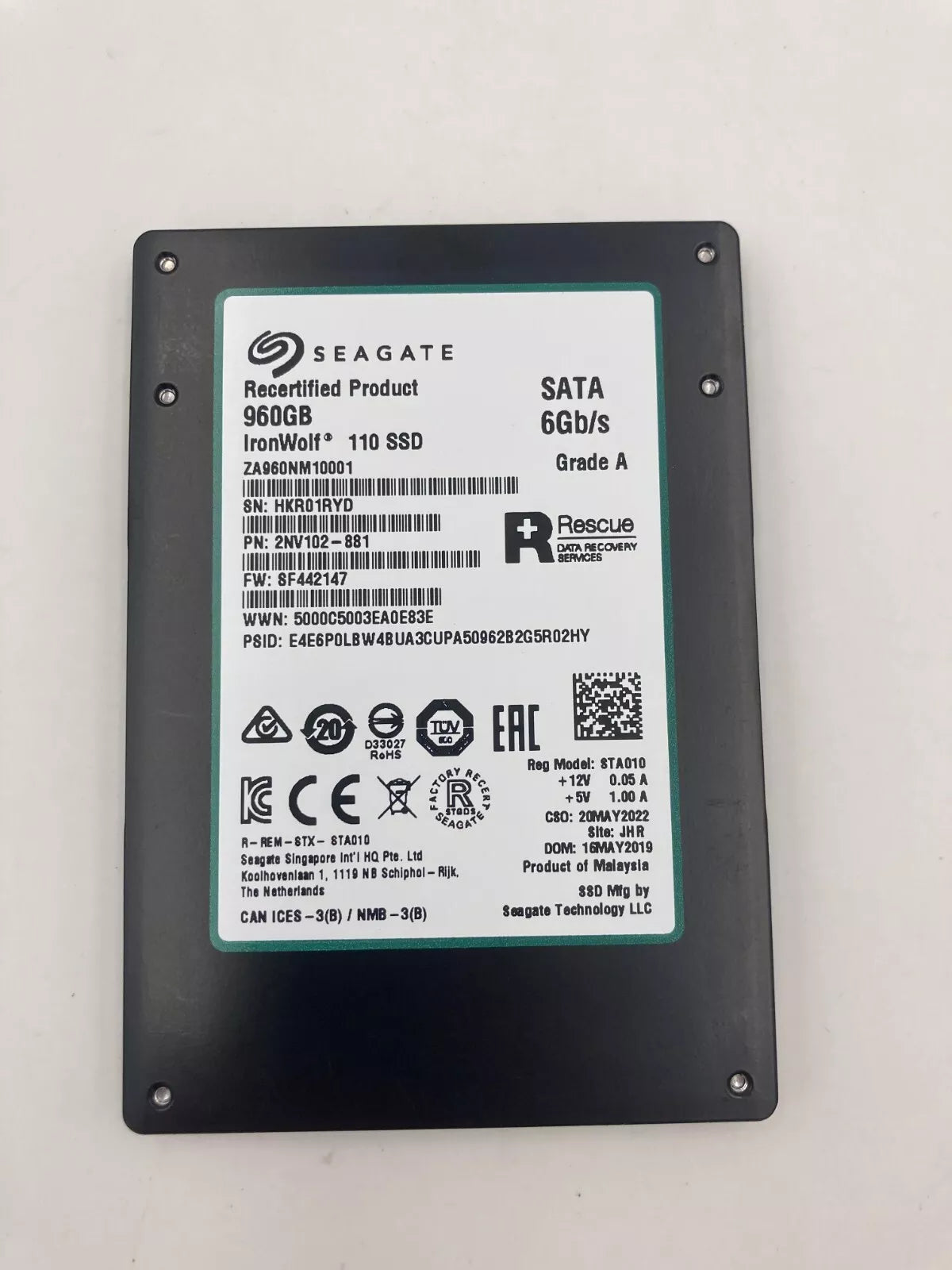 Seagate IronWolf 110 960GB SATA 2.5-Inch Solid State Drive SSD, ZA960NM10001