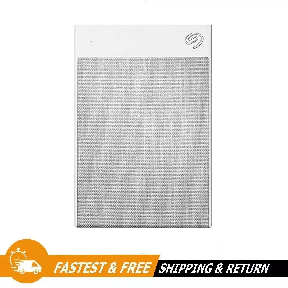 Seagate Backup Plus Ultra Touch 1TB USB 3.0 Portable External Hard Drive, White (STHH1000402)