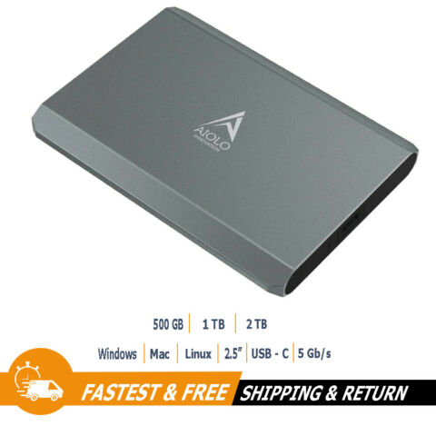 AIOLO 2.5" Portable External Hard Drive USB 3.0 HDD Storage for PC, Mac, Laptop