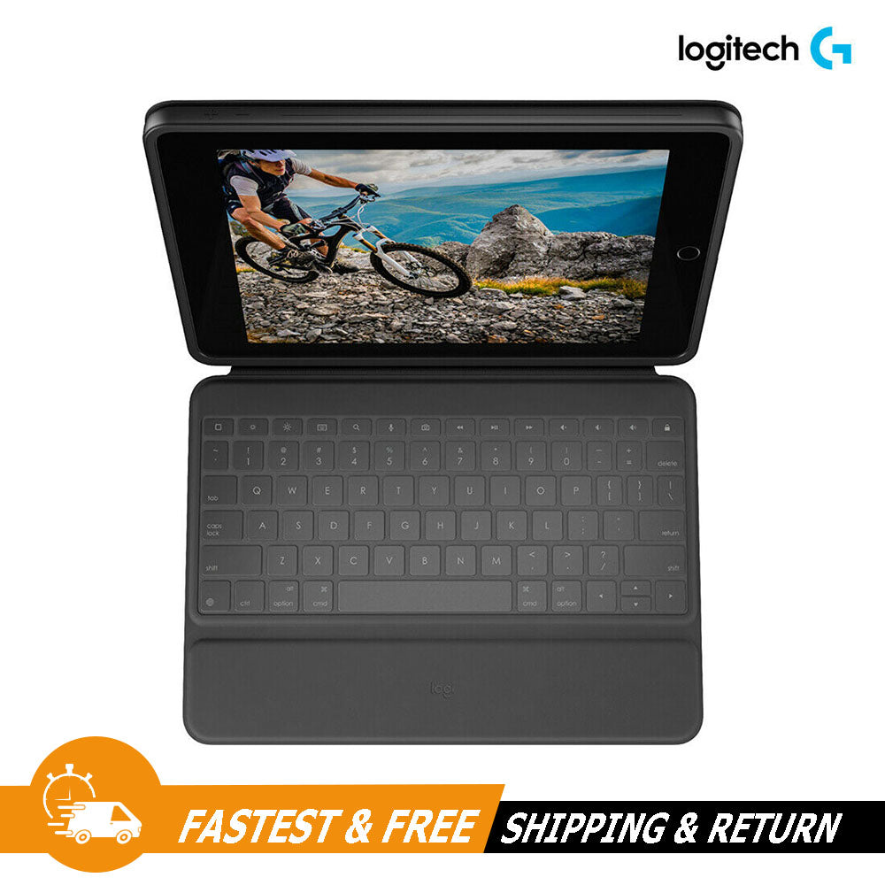 Logitech Rugged Folio Spill Proof Keyboard Case Smart Connector for iPad 7 8 9th