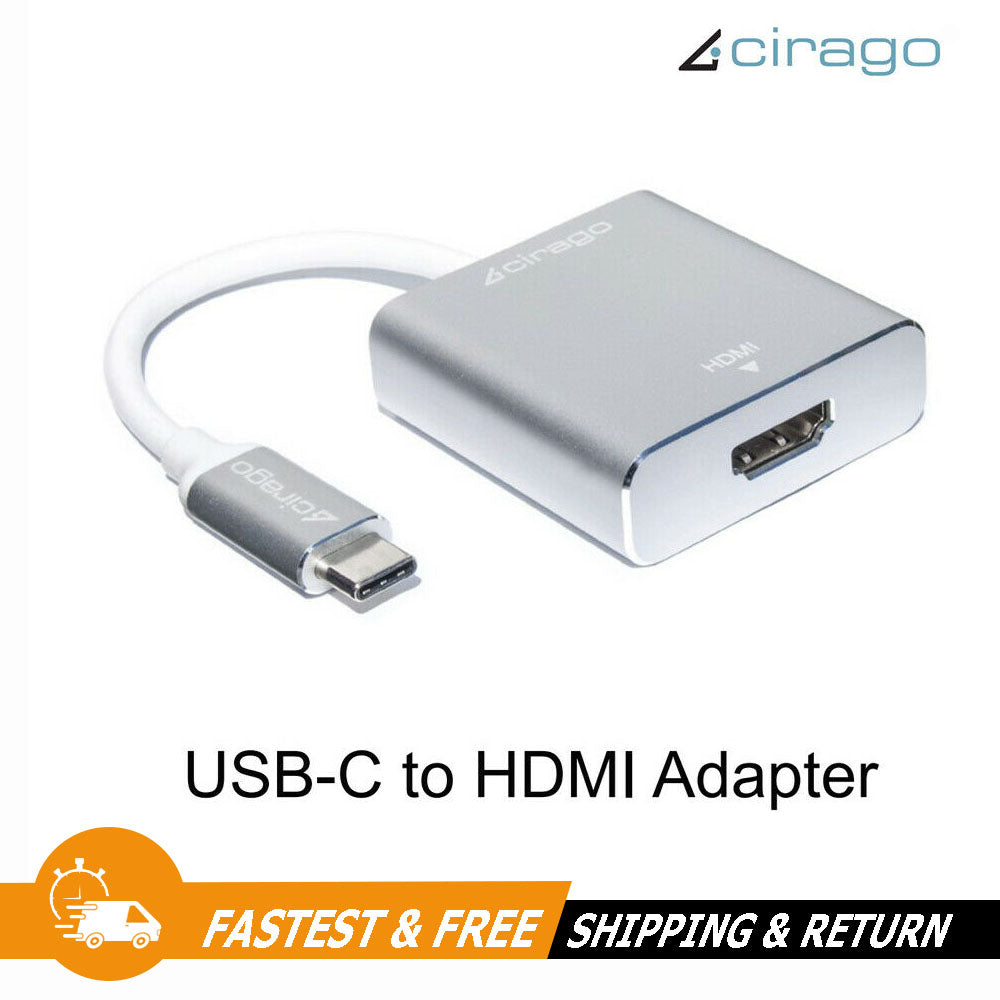 Cirago USB-C To 4K HDMI Adapter Cable USB 3.1 For Chromebook MacBook Computer PC