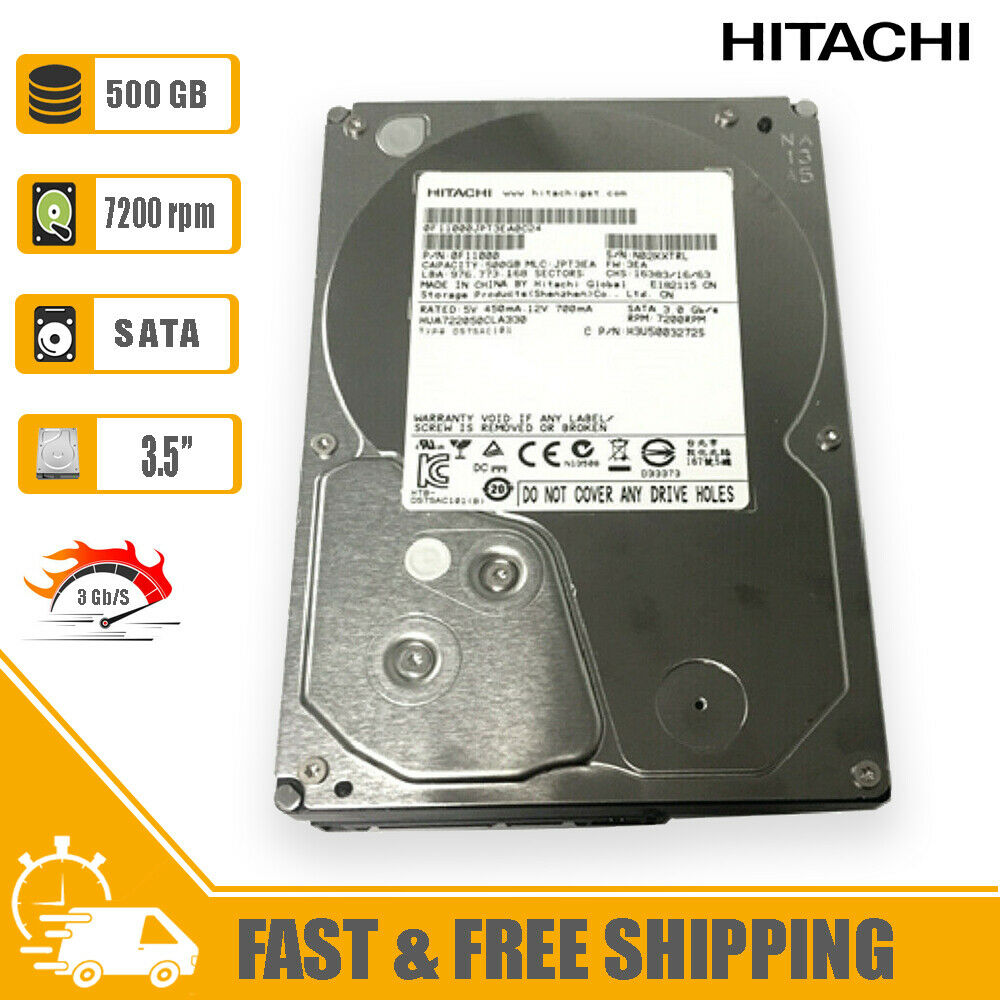 Hitachi (SATA) UltraStar A7K2000 3.5" 500GB 7.2K 0A39289 0F11000 HUA722050CLA330