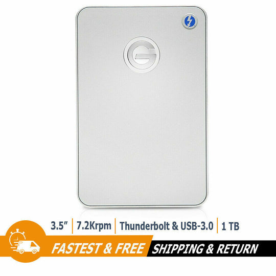 Hitachi G-Drive Mobile 1TB Portable External Hard Drive USB 3.0 for PC, 0G03042