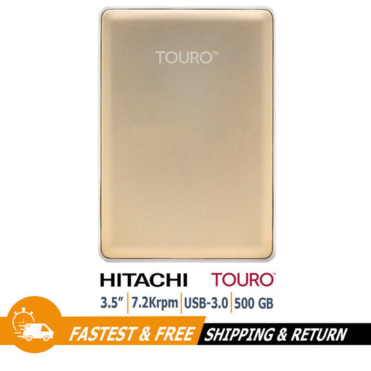 Touro S Portable External Hard Drive 500GB USB 3.0 for PC, Mac, Laptop - 0S03759