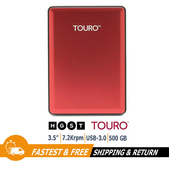 Touro S Portable External Hard Drive 500GB USB 3.0 for PC, Mac, Laptop - 0S03784