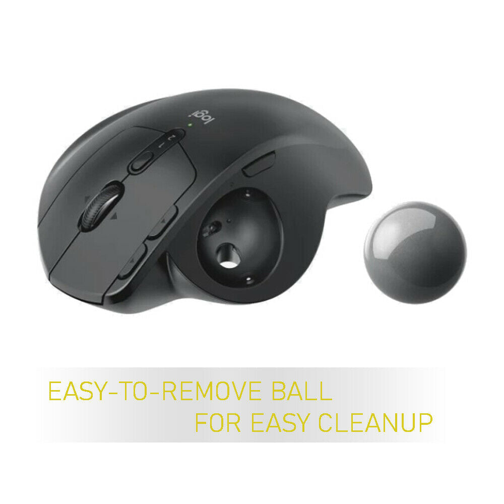 Logitech MX Ergo Plus Wireless Palm Support Trackball Mouse 910-005178, Graphite