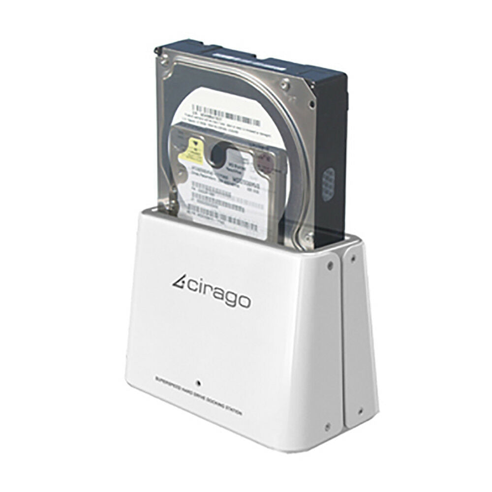 Cirago 12V USB 3.0 SATA 2 SuperSpeed Hard Drive Docking Station - Plug and Play