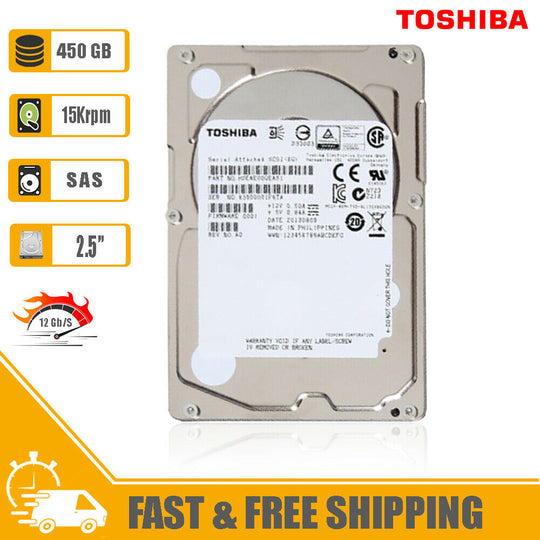 Toshiba (SAS) 2.5" Internal HD 450GB 15Krpm 128MB HDEAG01GEA51 AL13SXB45EN
