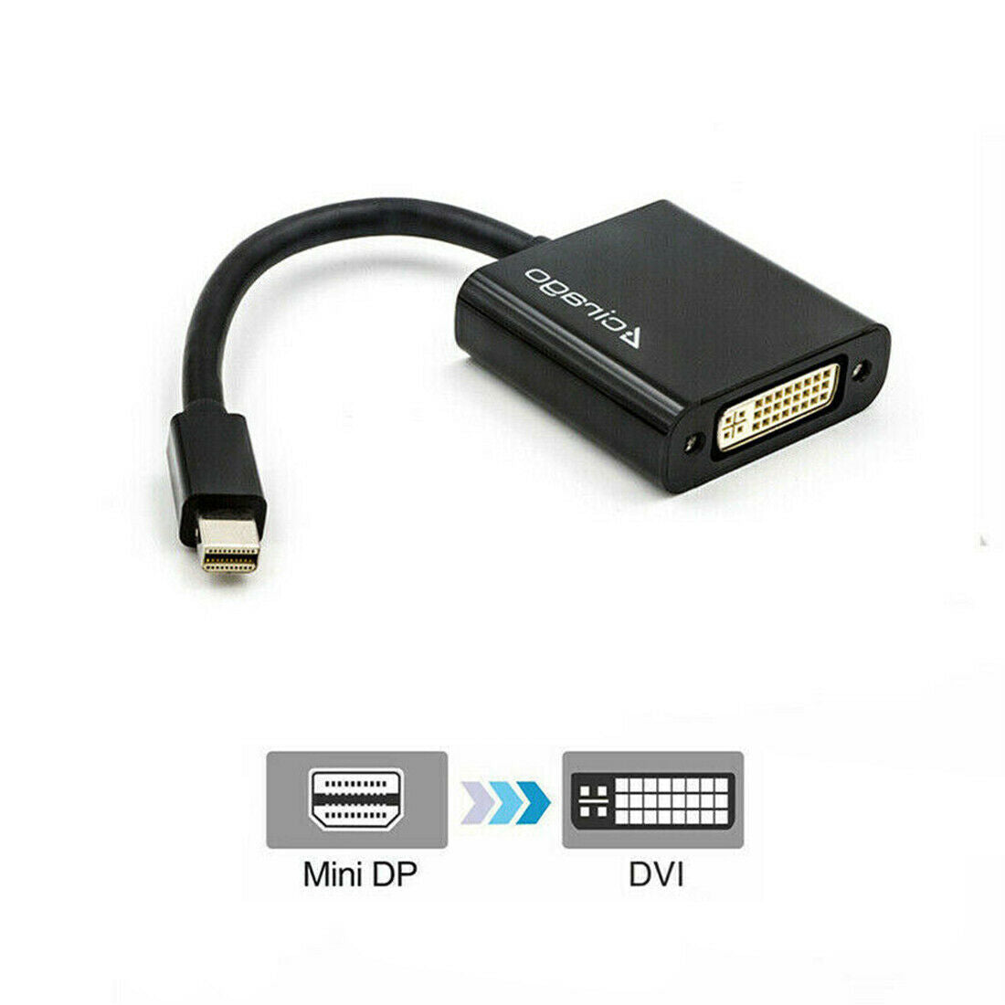 Cirago Mini DisplayPort mDP to DVI Female 1080P Video Converter Cable Adapter