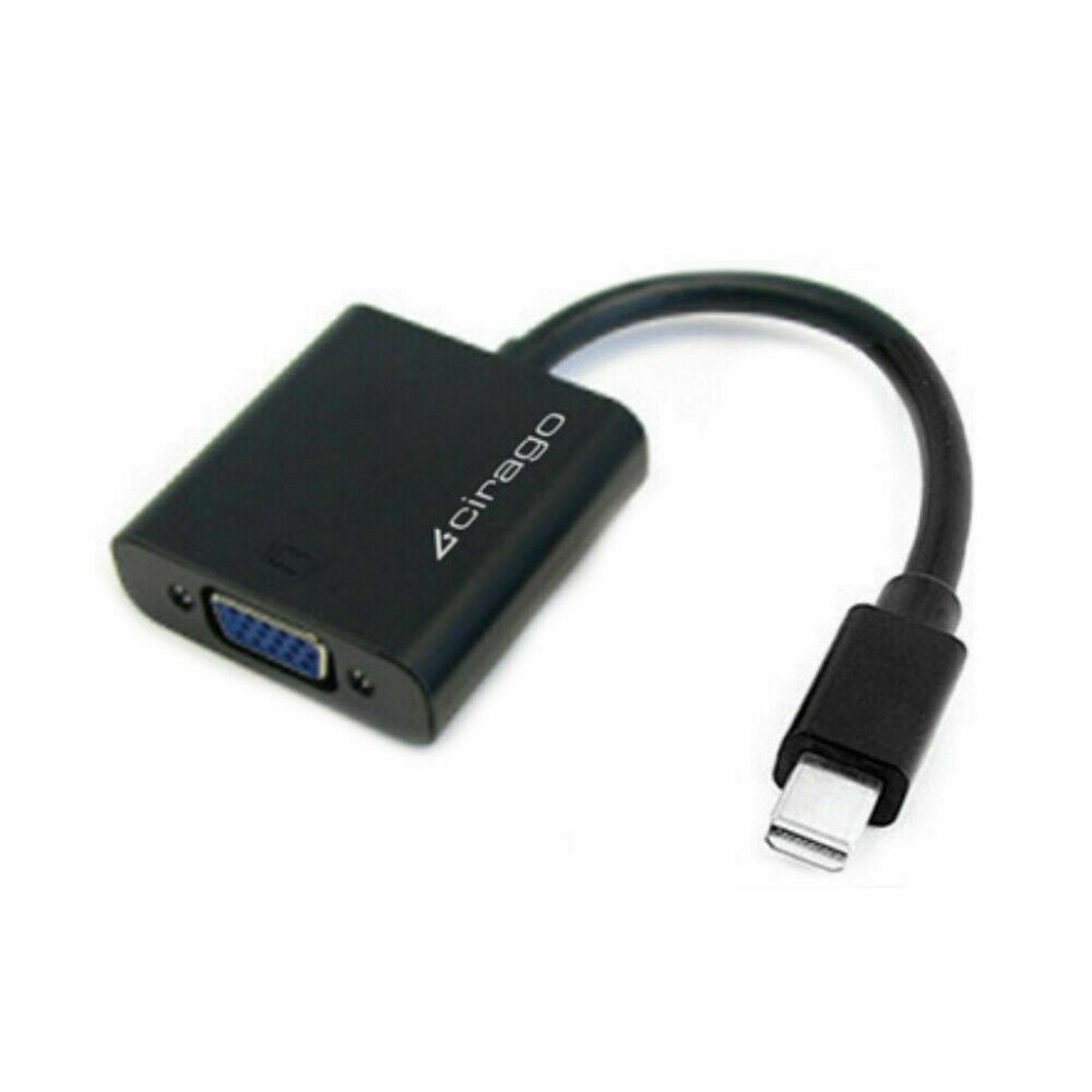 Cirago Mini Display Port DP to VGA Cable Converter Adapter for Laptop PC Monitor