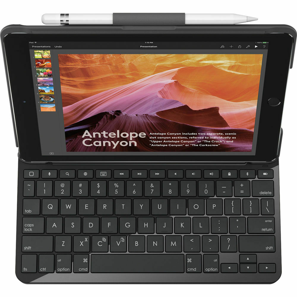 Logitech Slim Folio 9.7" Bluetooth Keyboard Case for iPad 5th/6th Gen