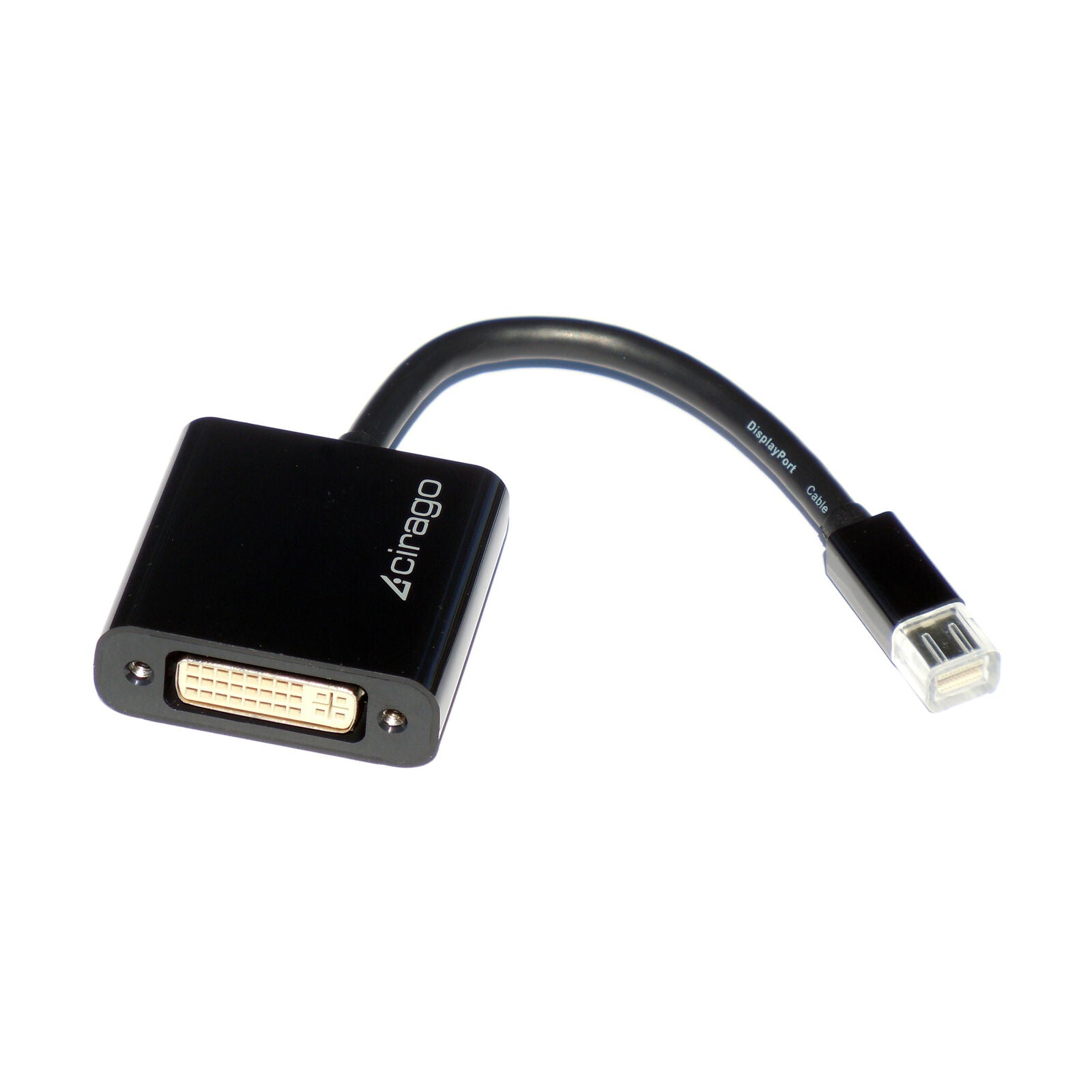 Cirago mDP to DVI 1080P Cable Adapter Converter with Display Port DP Cord for PC