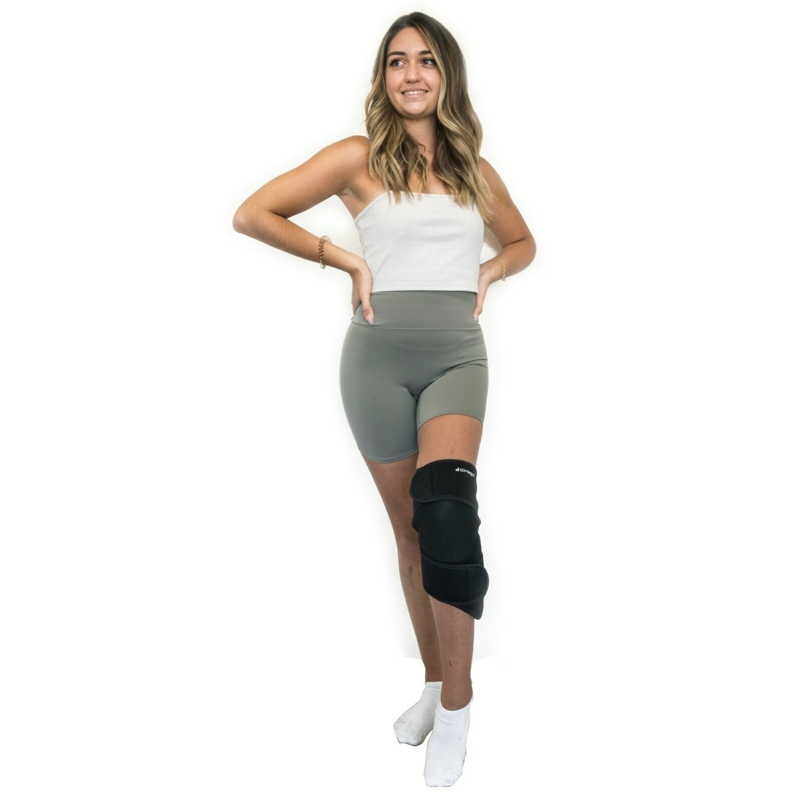 Cirago Graphene Far Infrared Heating Knee Wrap Pad for Arthritis Pain Therapy
