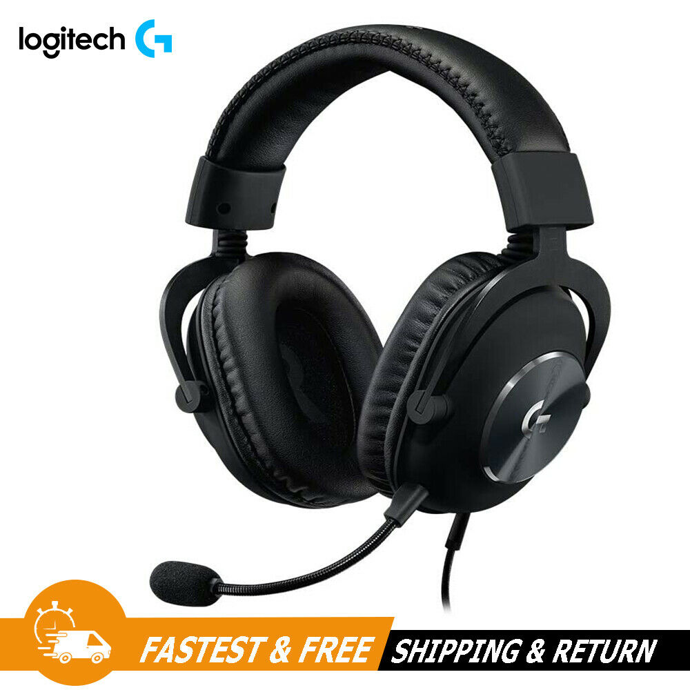 Logitech G PRO X USB Wired Gaming Headset with Blue VO!CE Technology, 981-000817