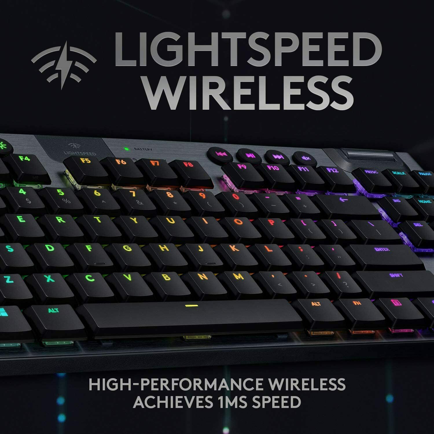 Logitech G915 TKL LIGHTSPEED Wireless RGB Gaming Keyboard GL Tactile, 920-009495