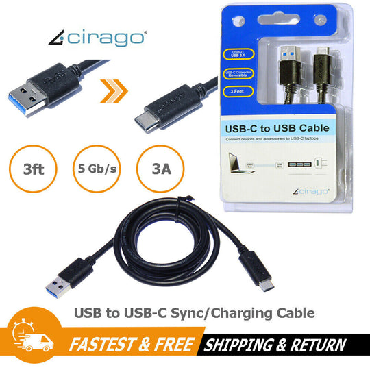 3ft USB to USB Sync / Charging Cable Charger Cord for Android Smartphone 5Gb/s