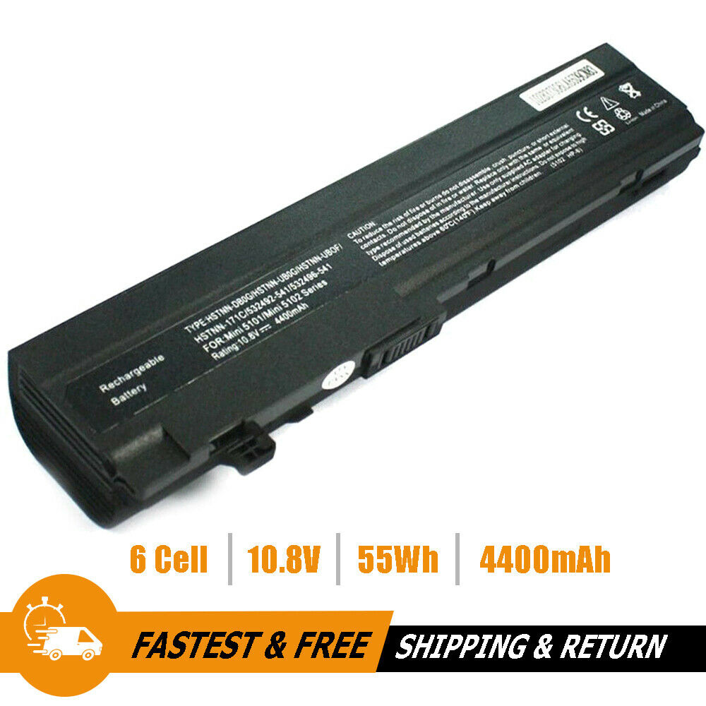 New HP Replacement Laptop Battery 532496-251 6Cell 10.8V 55Wh 4400mAh HSTNN-I71C