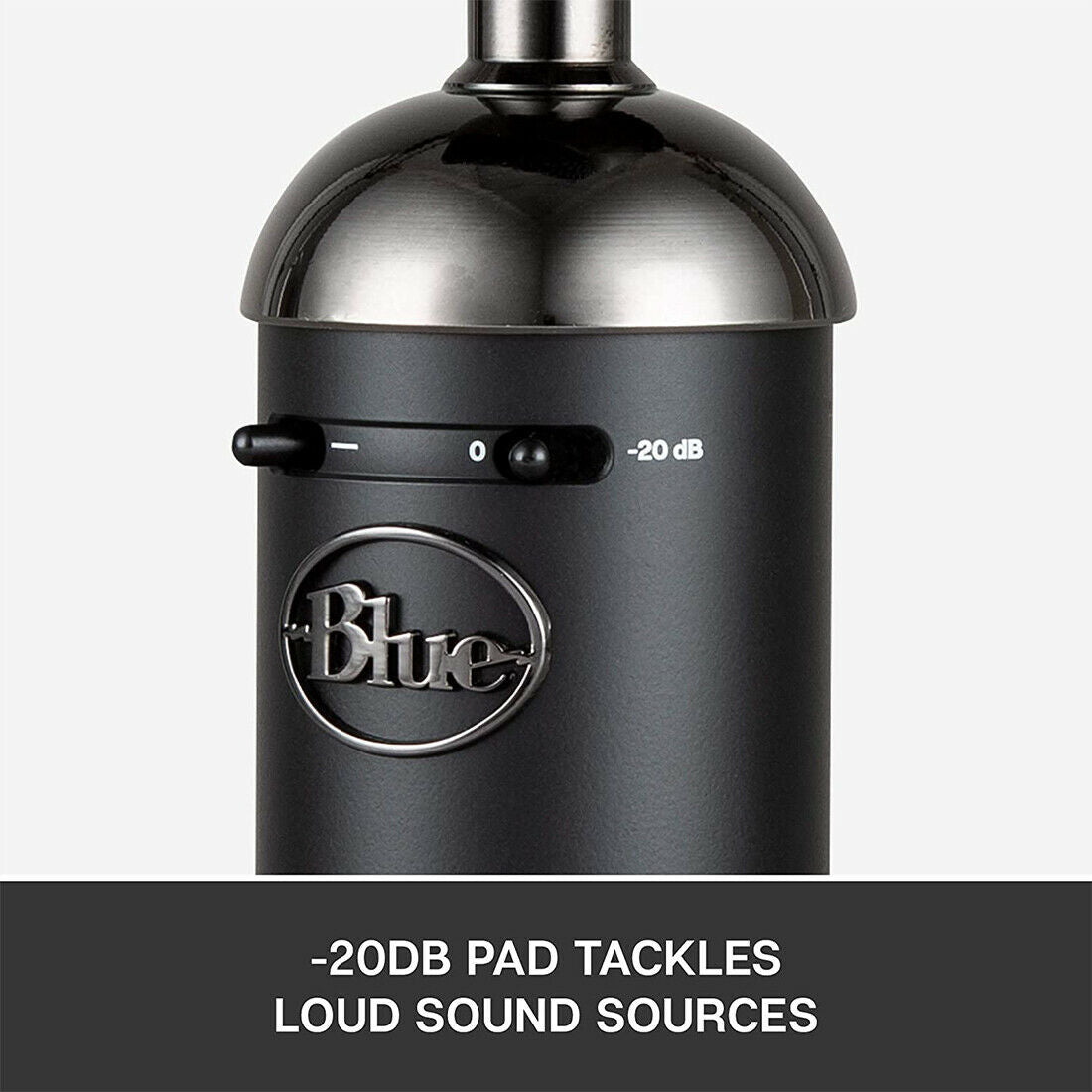 Blue Microphone Blackout Spark SL XLR Wired Cardioid Condenser Studio Mic, Black